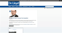 Desktop Screenshot of lloyd.be