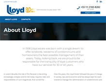 Tablet Screenshot of lloyd.com.br